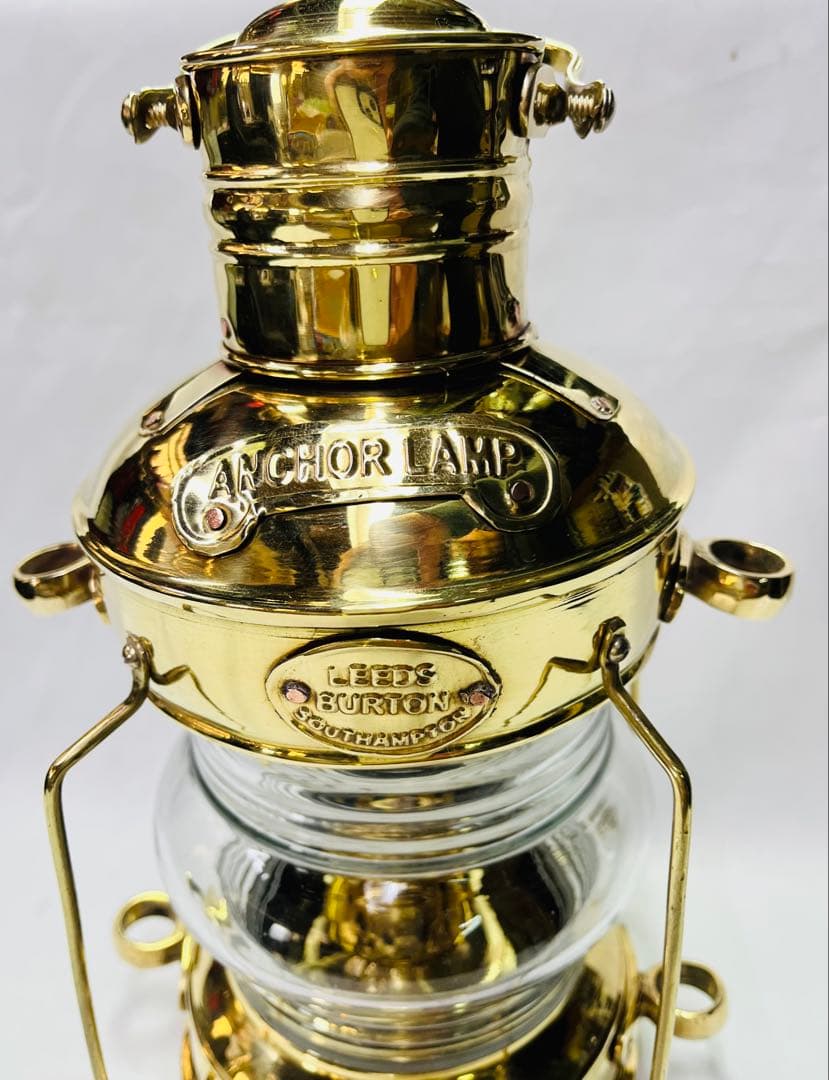 LEEDS BURTON 真鍮製 アンカー オイル ランタン ランプ