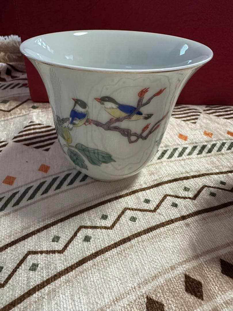 國立故宮博物院複製品(証明書付)　青郊童戯盃　青花