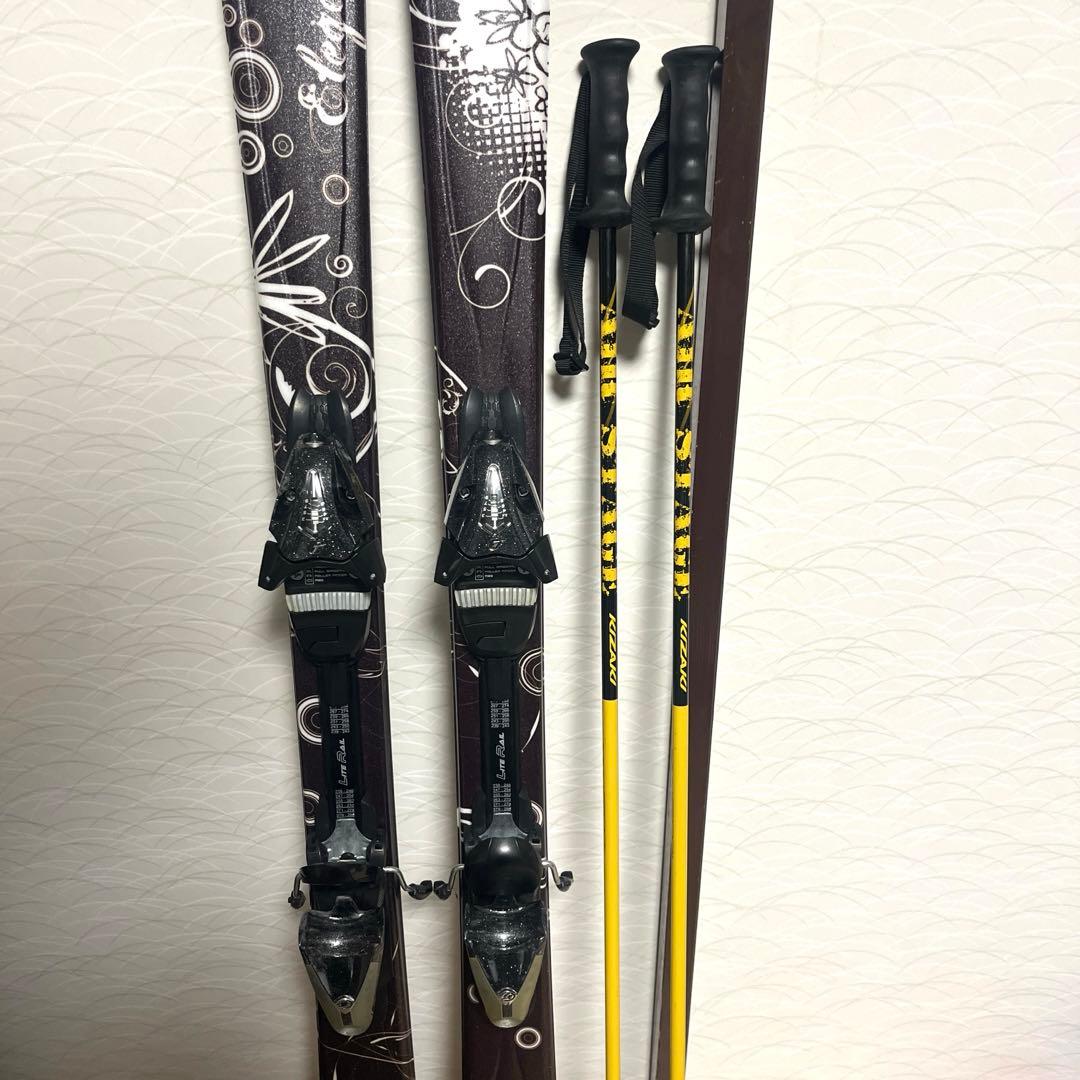 カービングスキーセット HEAD 149cm KIZAKI ストック レディース