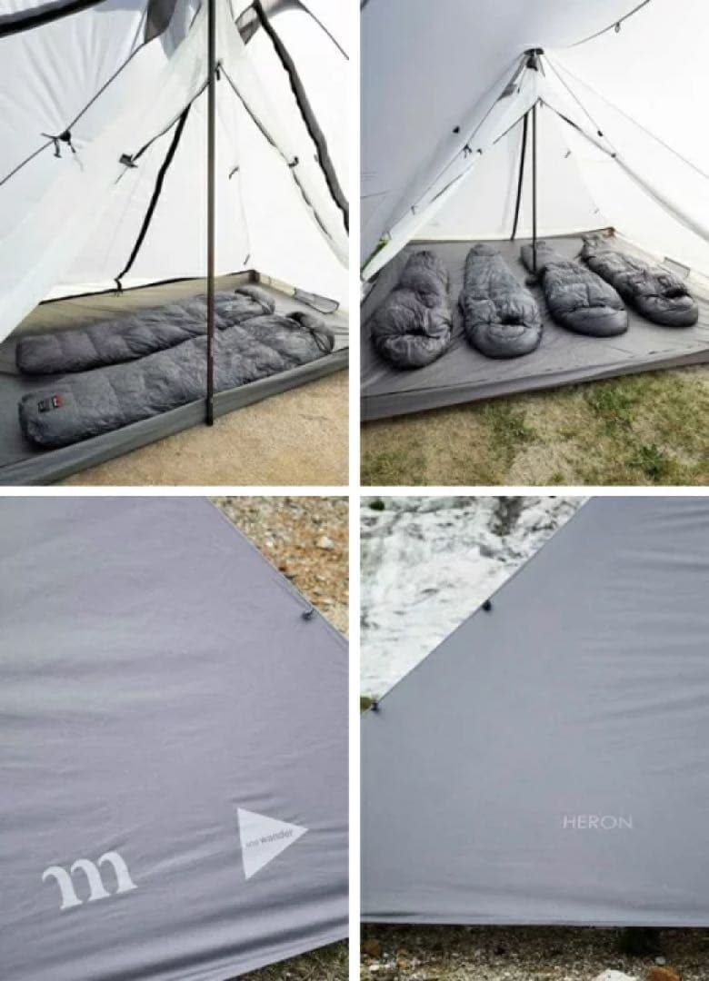 ムラコ アンドワンダー HERON 1POLE TENT SHELTER SET