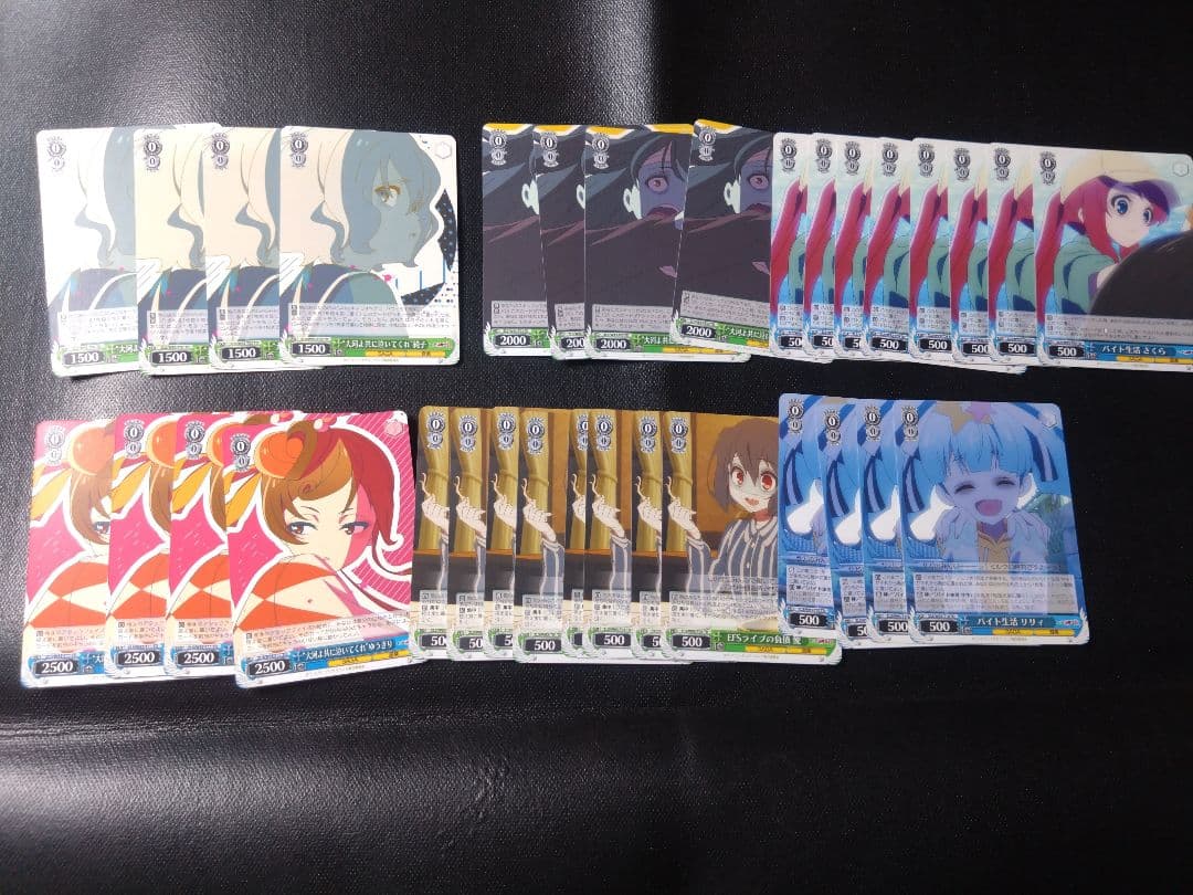 ヴァイスシュヴァルツ 引退品 ゾンビランドサガ デッキ3個+TD2個とパーツ