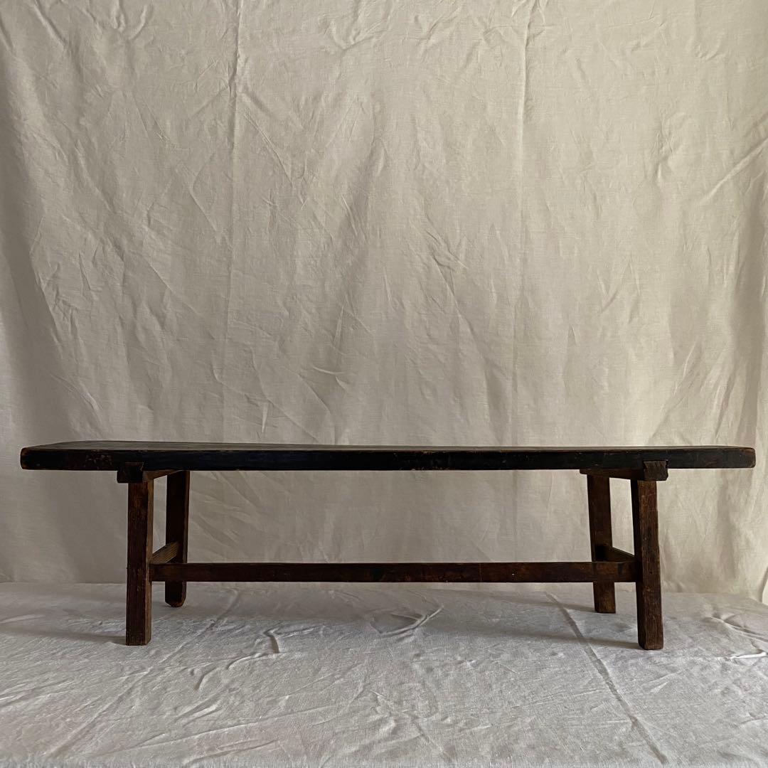 古い黒木の文机 アンティーク