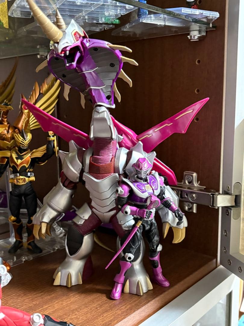 【完品】仮面ライダー龍騎 R&M4 仮面ライダー王蛇 獣帝ジェノサイダー 当時物