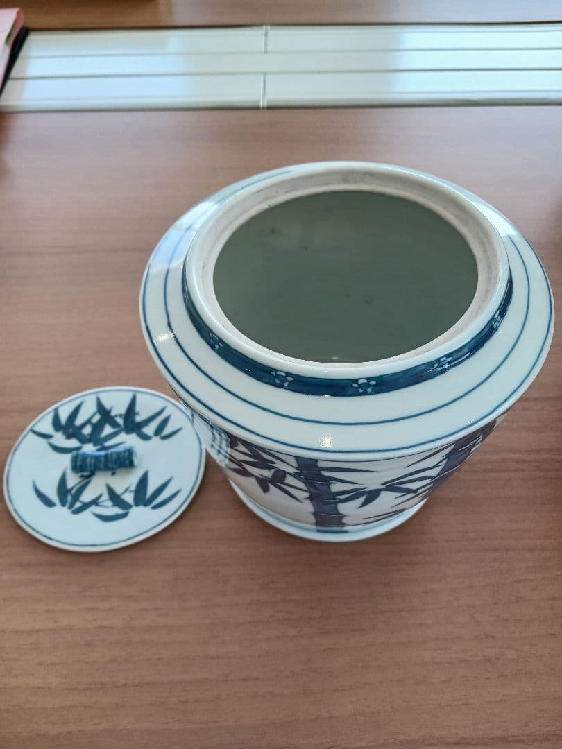 竹水指　染付　値下げ