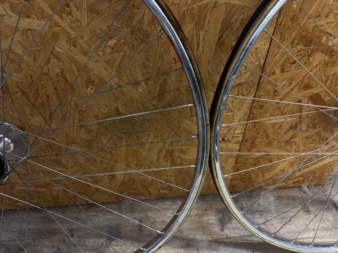 競輪学校試験練習用決戦タイヤ付きホイール前後セット