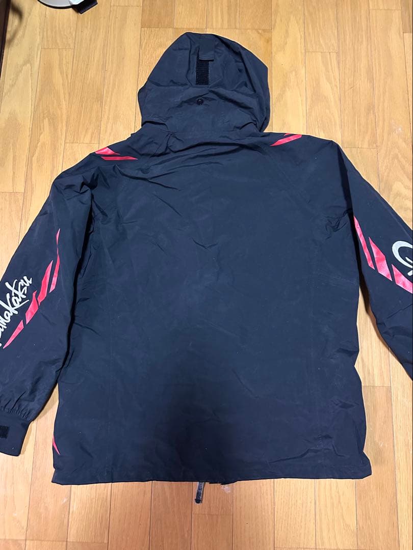 Gamakatsu レインウェア ブラック/レッド