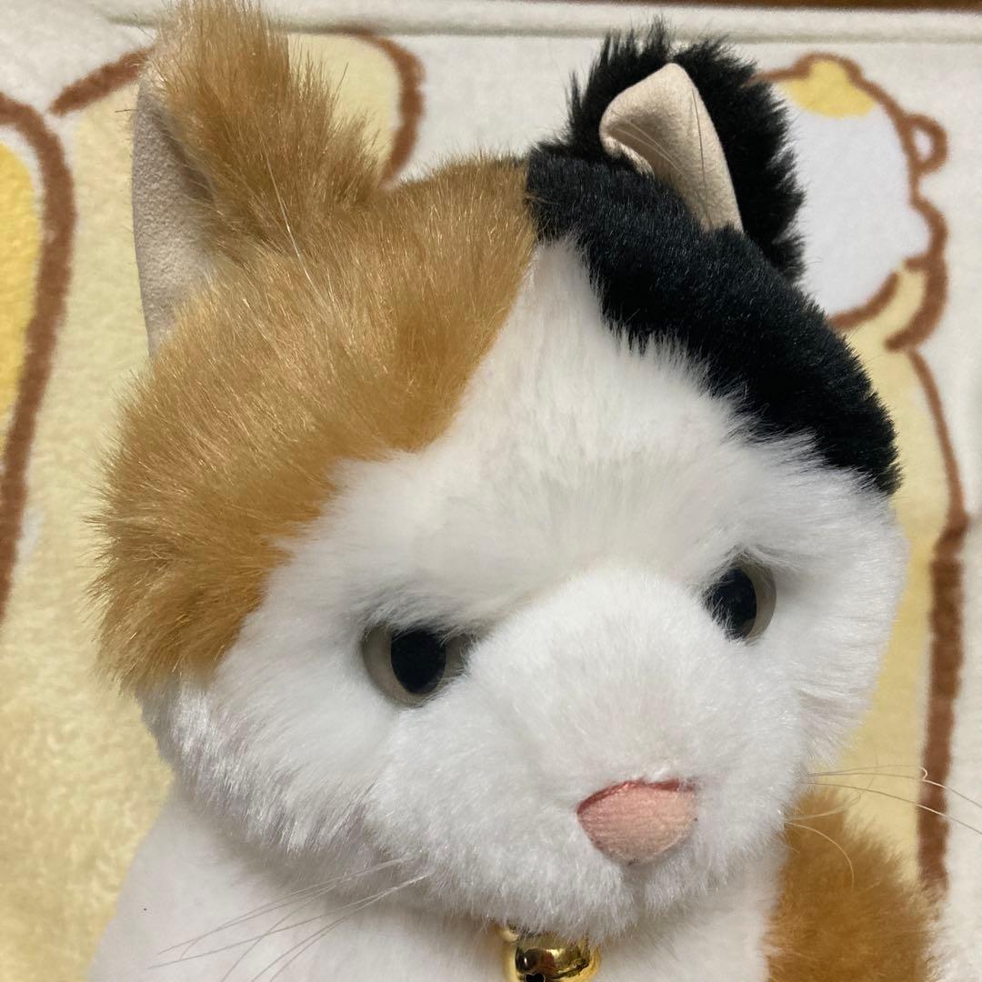cuddly カドリー　小春　鈴ハートの穴　三毛猫　ぬいぐるみ　中古品