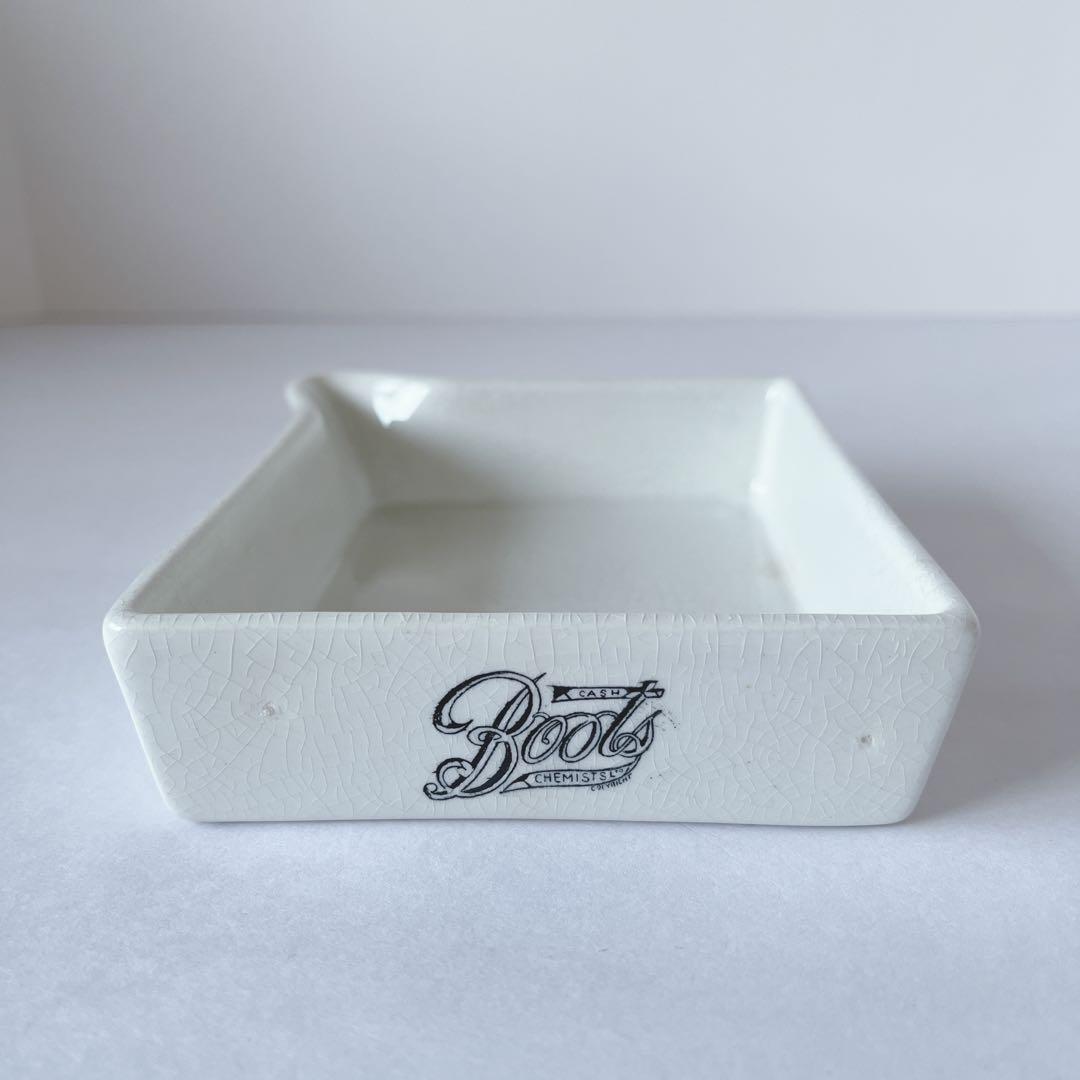 Boots Cash Chemists 陶器トレイ　アンティーク　イギリス