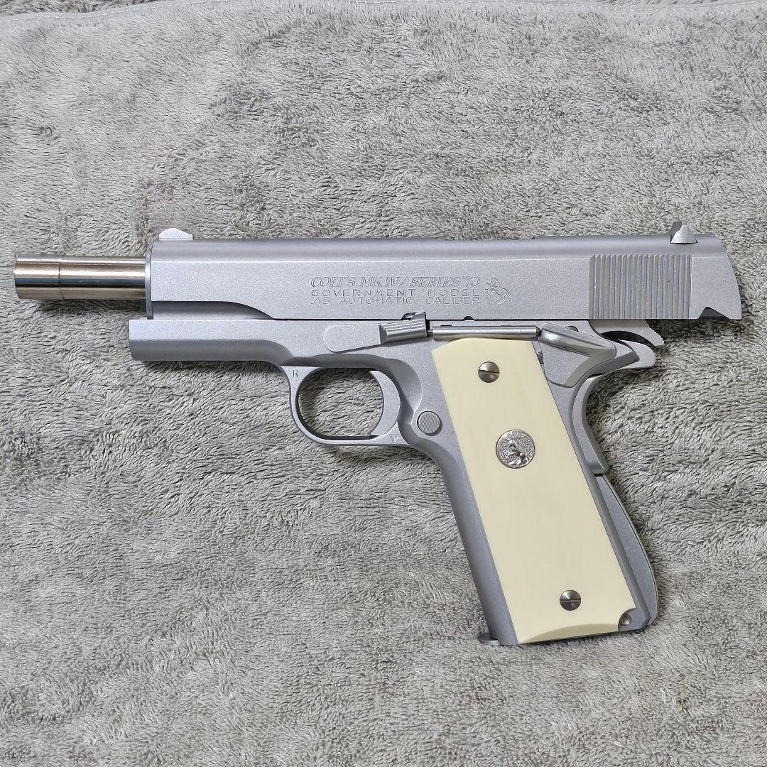 WA 純正HWガスブロ コルトガバメント MkIV シリーズ70 オールシルバー