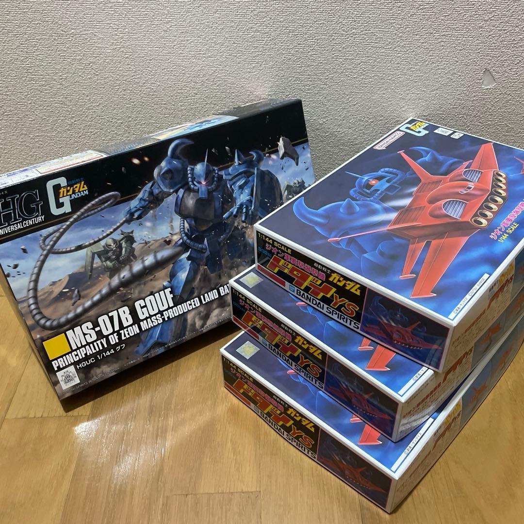 ガンプラ 1/144 ザク地上戦セット　グフ　ドム　ガルマザク　ドダイ他