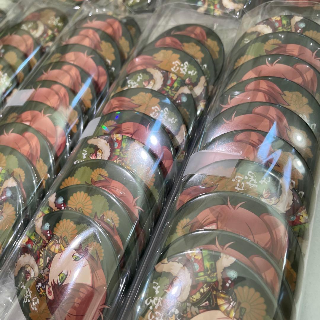 L32.浦島坂田船 花魁 缶バッジ うらたぬき 2020 春ツ デフォ