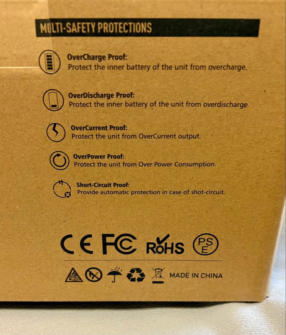 FlashFish ポータブル電源 179.2Wh/300W リン酸鉄リチウム