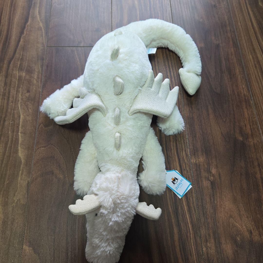  ドラゴン ぬいぐるみ 本体　白 dragon Mサイズ