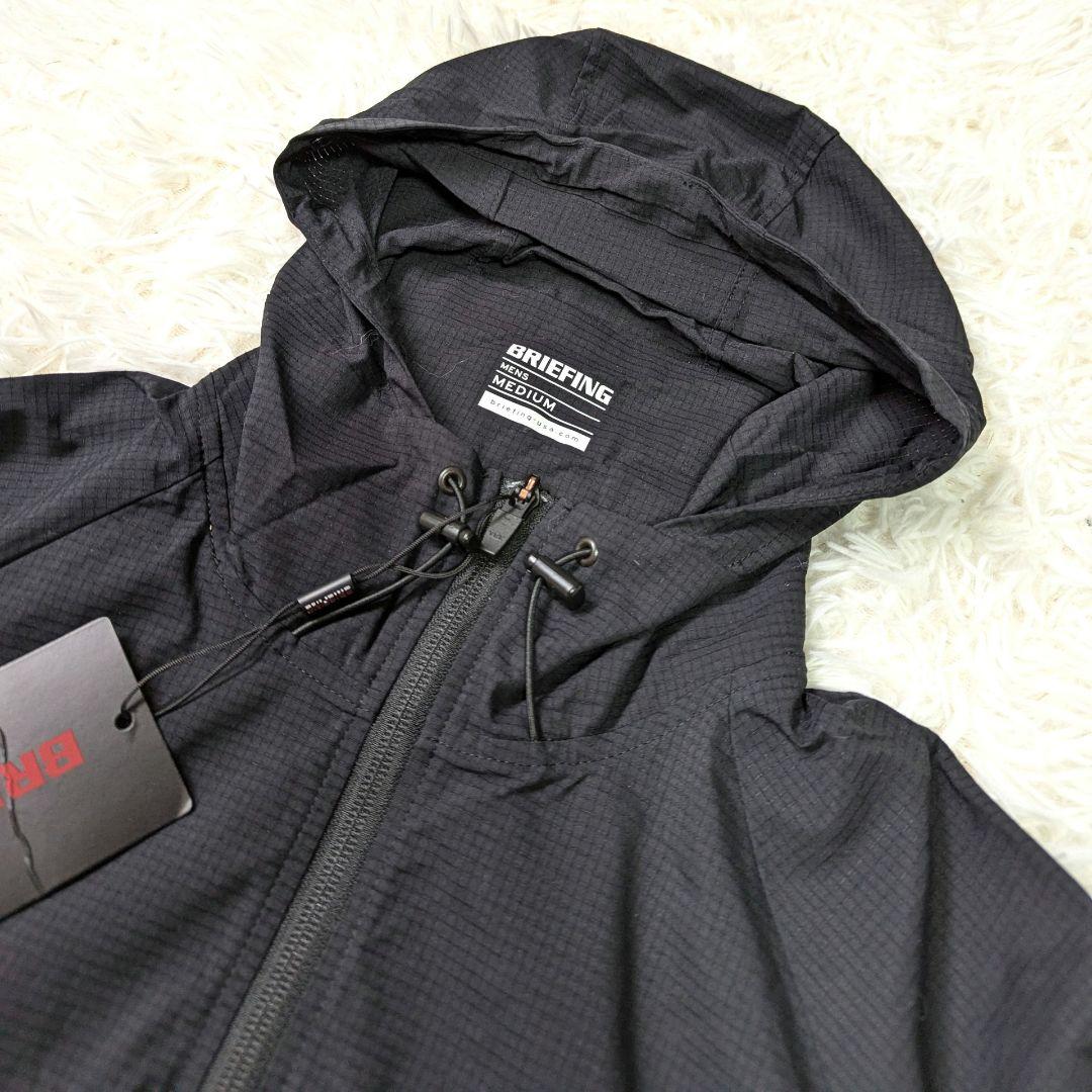 ブリーフィング　セットアップ　フーディー　パンツ　ナイロン　ブラック　サイズM