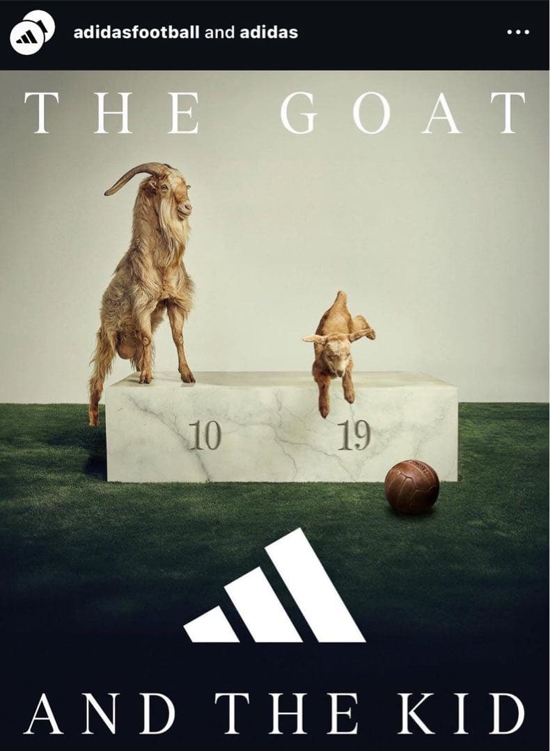 【レア】アルゼンチン代表リオネル・メッシ「GOAT 」Tシャツ (adidas)