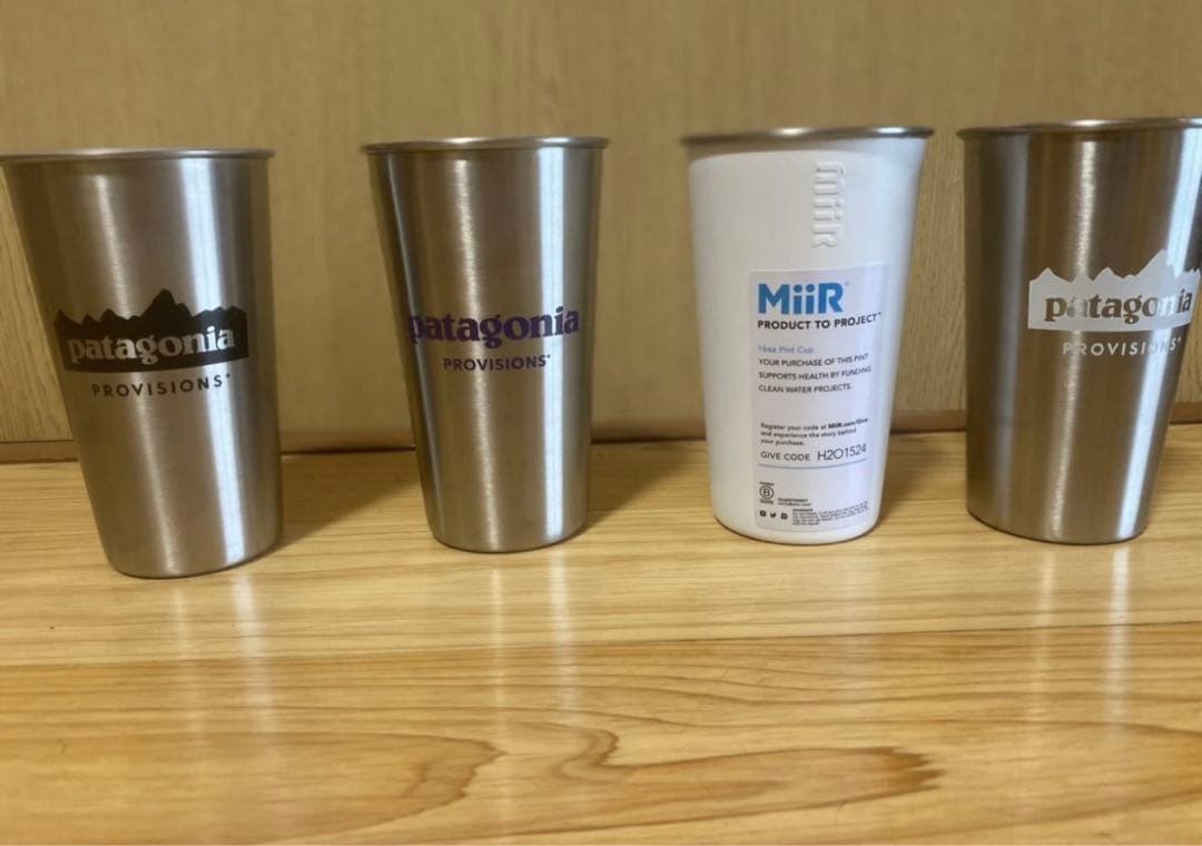 パタゴニア　MiiR タンブラー　ステンレスカップ　新品未使用　タグ有り　4個