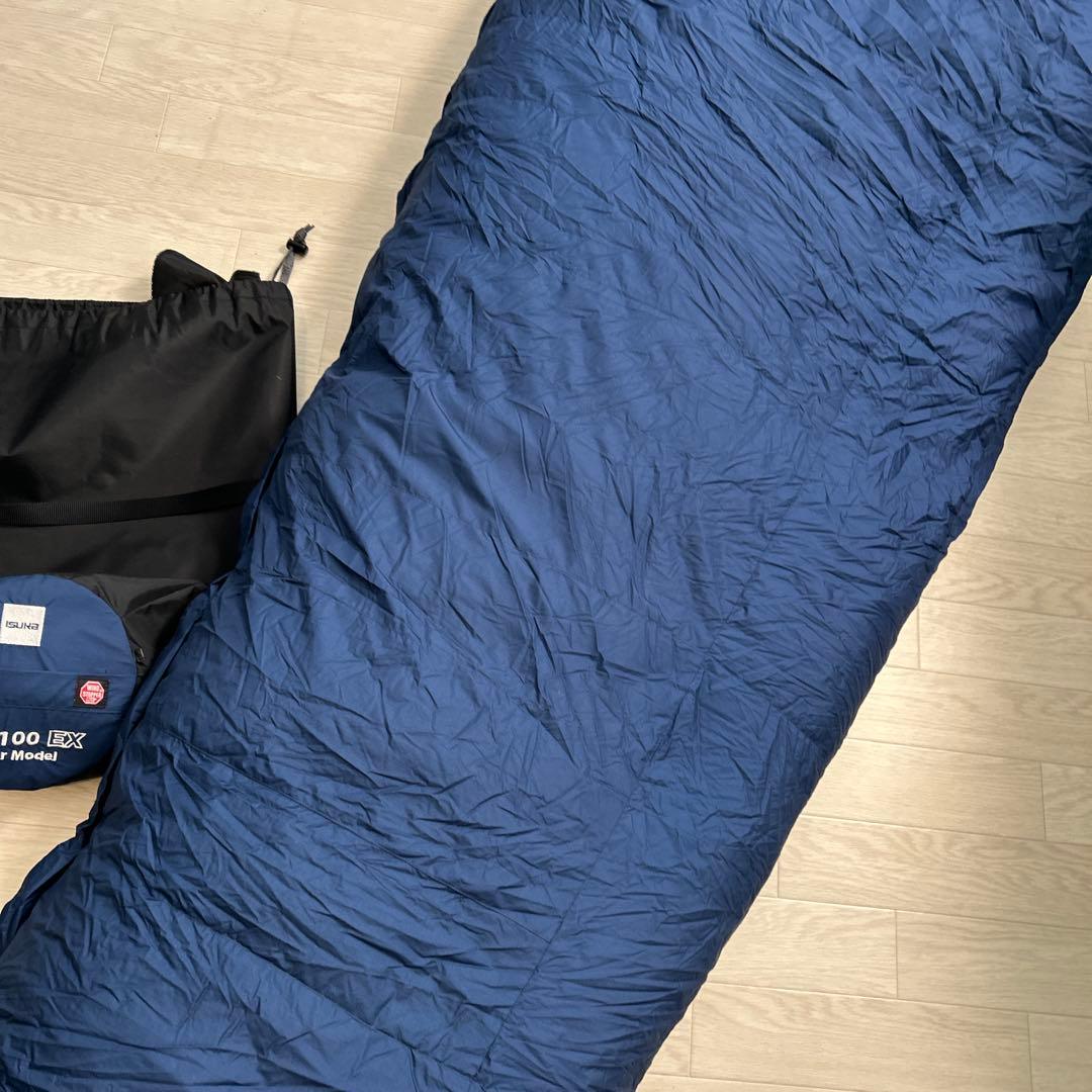 美品　厳冬イスカ　ISUKA 寝袋 puff1100EXモデル　ダウンシュラフ