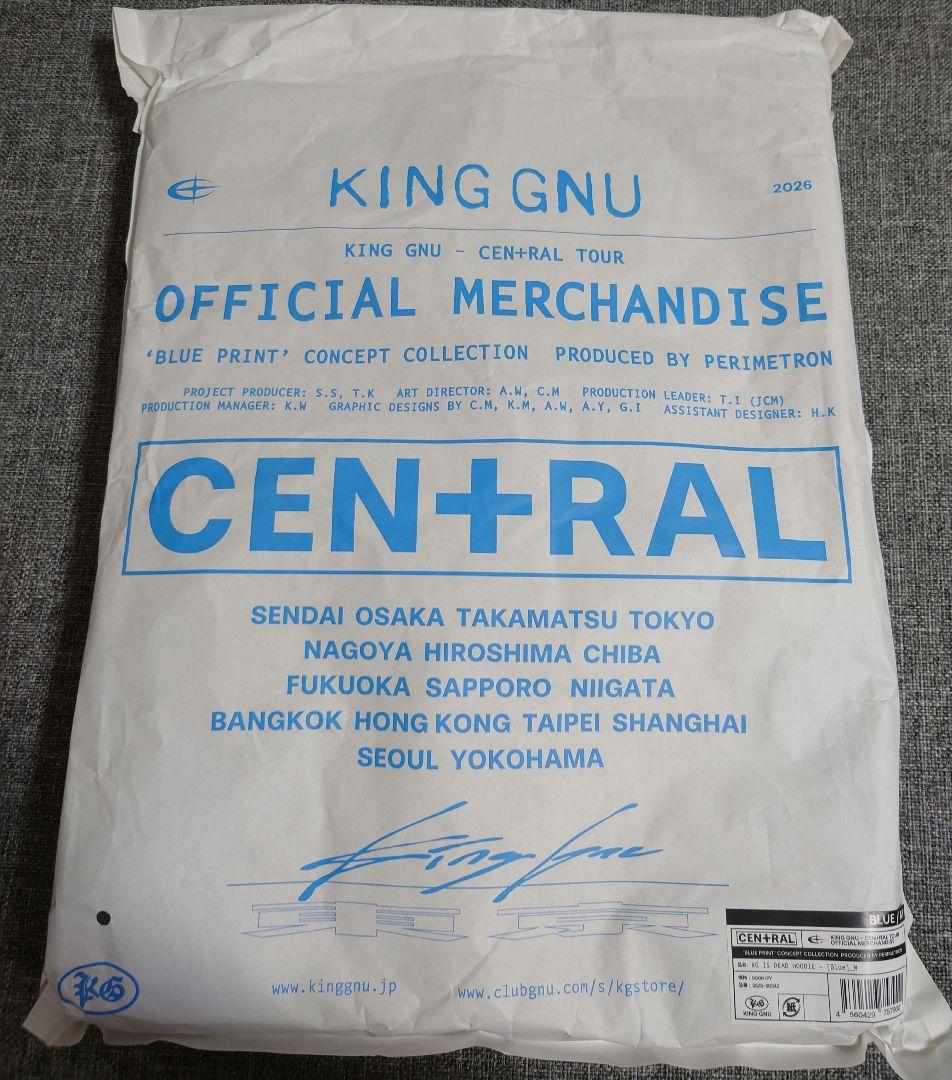 King Gnu CEN+RAL Tour 2026 パーカー　フーディ