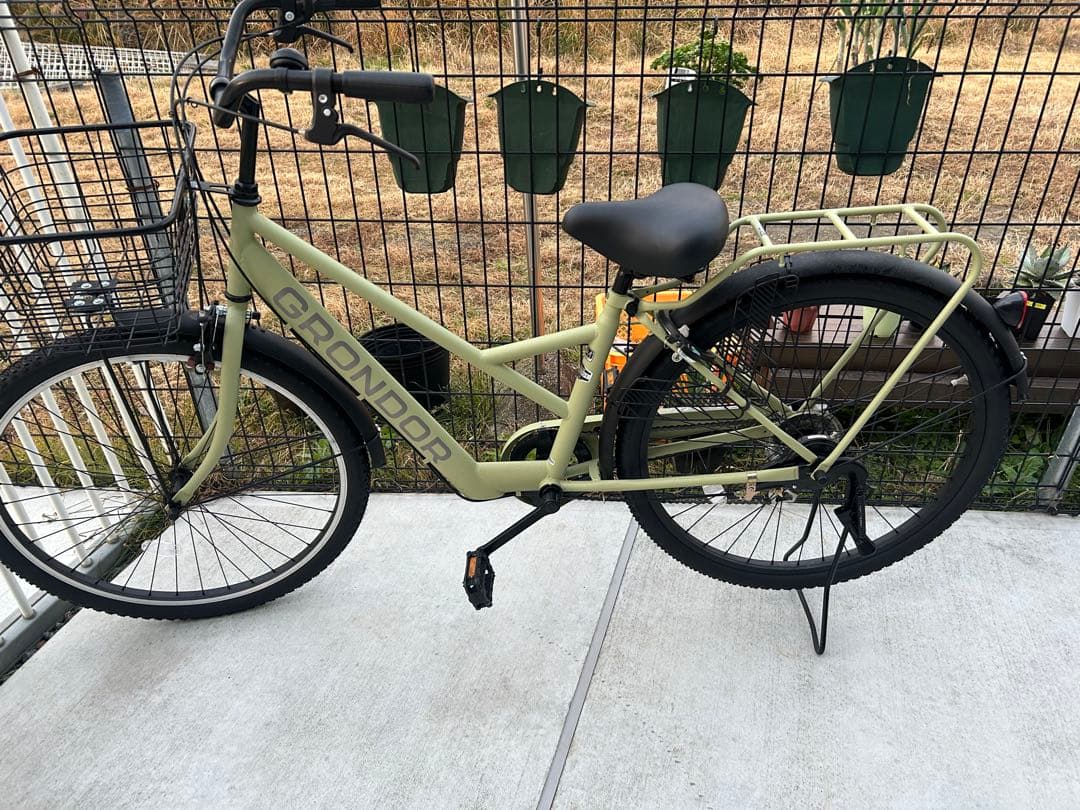 GRONDOR シティサイクル カーキ色 静岡県まで直接引き取り限定