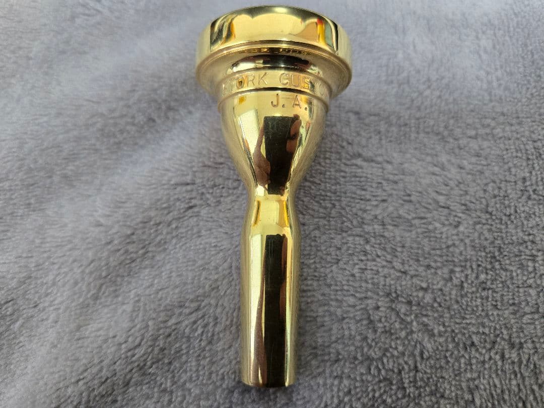 ストーク　JA トロンボーン　マウスピース　太管　金メッキ