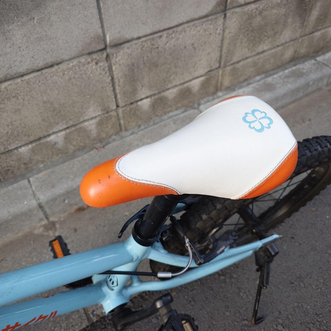 【手渡し　東京】ヨツバサイクル　18インチ　ブルー