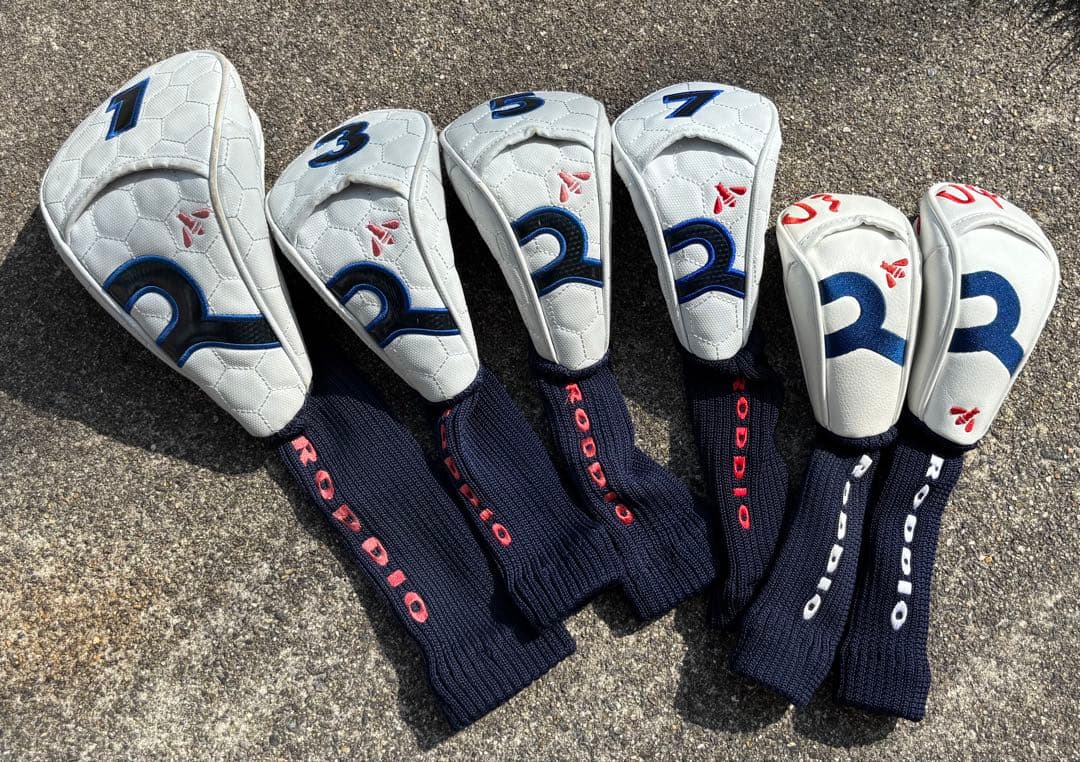 【8/6迄限定】RODDIO ゴルフバッグ・キャディバッグ ホワイト・ネイビー