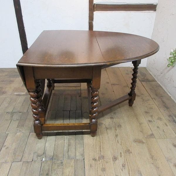 イギリス製 アンティーク 家具 ゲートレッグテーブル ダイニング 6009e