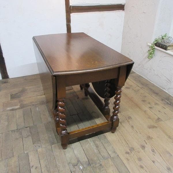 イギリス製 アンティーク 家具 ゲートレッグテーブル ダイニング 6009e