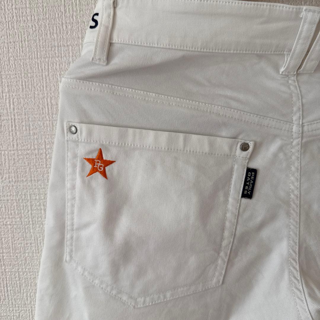 パーリーゲイツ　ハーフパンツ　短パン　白　ホワイト　3 S