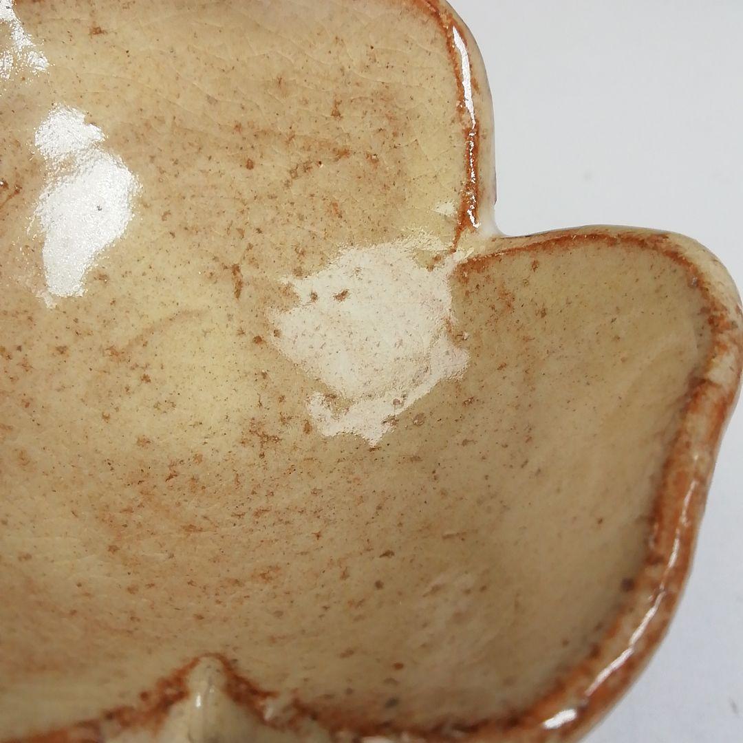 Ｔ７５０　蓋置　『萩焼』『三つ葉蓋置』『田原陶兵衛』　共箱　茶道具