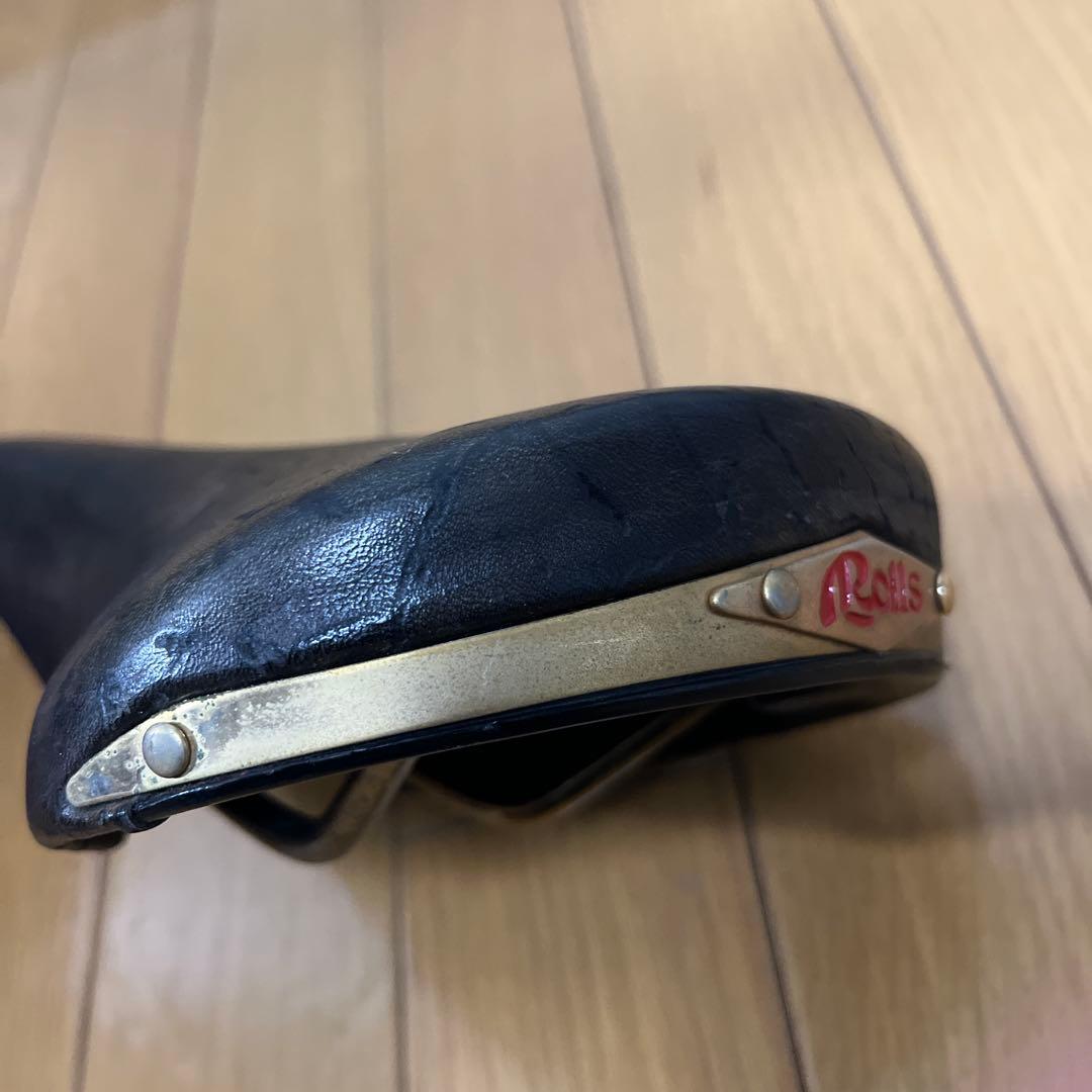 80s伊製selle san marcoRollsレザーサドル茶レア ビンテージ