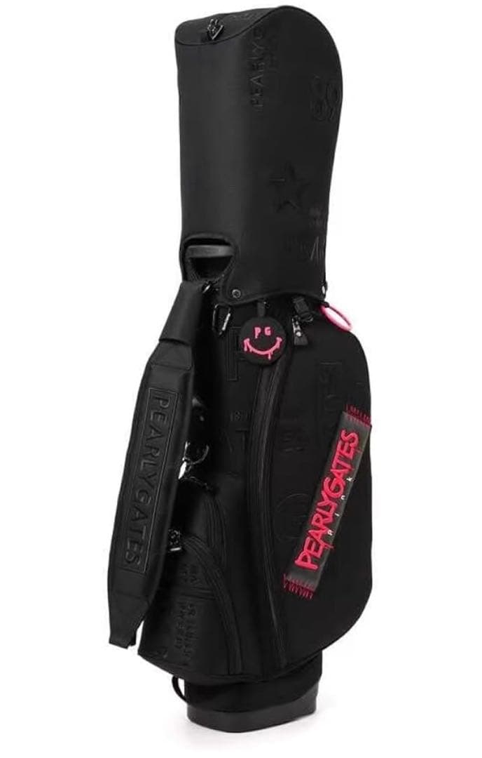 （美品）パーリーゲイツ、ペイントロゴシリーズ、キャディバッグ、ユニセックス