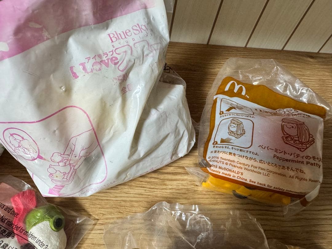 希少 スヌーピー、ハッピーセット7種 映画I Love スヌーピー