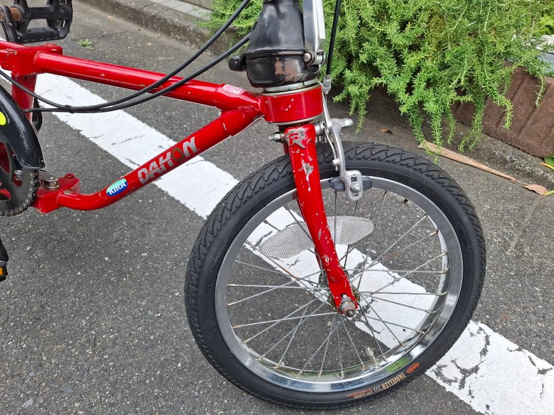 オールドDAHON 折りたたみ自転車 レッド