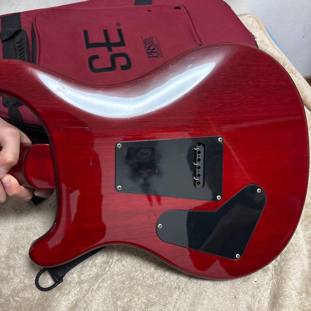 【美品】PRS SE Custom レッドエレキギター　※ケース付き