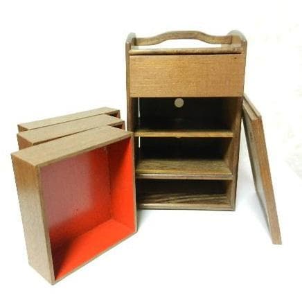 アンティークな手提げ付小引き出し