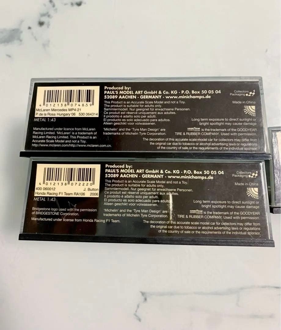 Mclaren MinichampsホンダRA106 ミニカー 3台セット