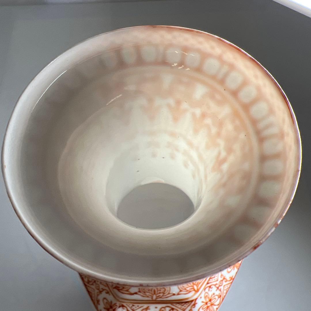 中国景徳鎮　薄胎花瓶　共箱　高さ約26㎝　東Y7-0520⑥