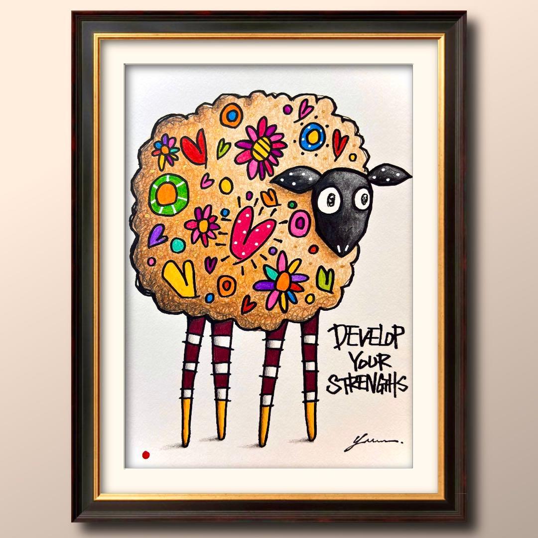 J*x様 「 欠けているから輝ける 」｜絵画 原画 抽象画 動物画 ドローイング