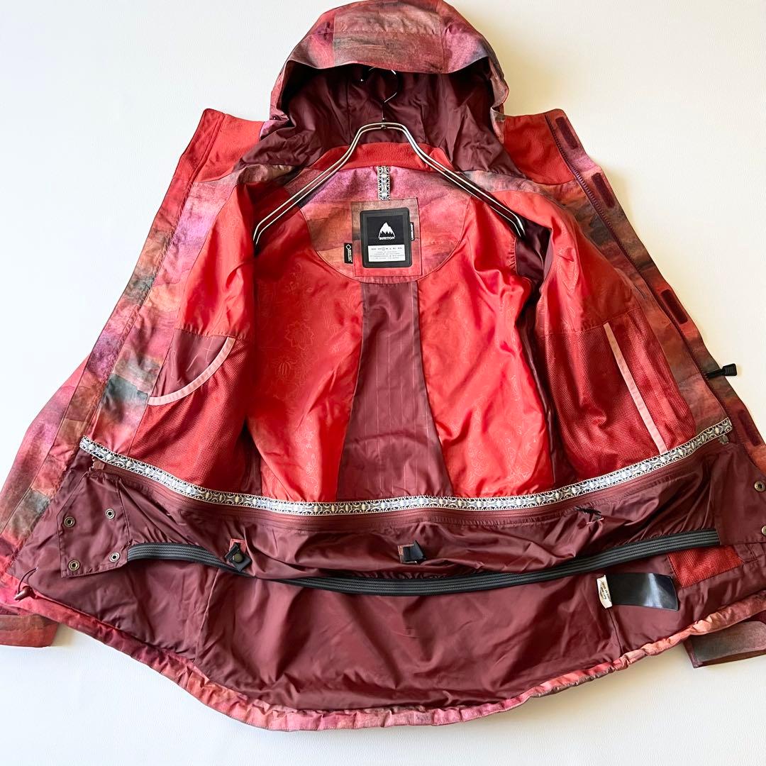 3258【美品】バートン　ジャケット ゴアテックス レディース ボーダー スノボ