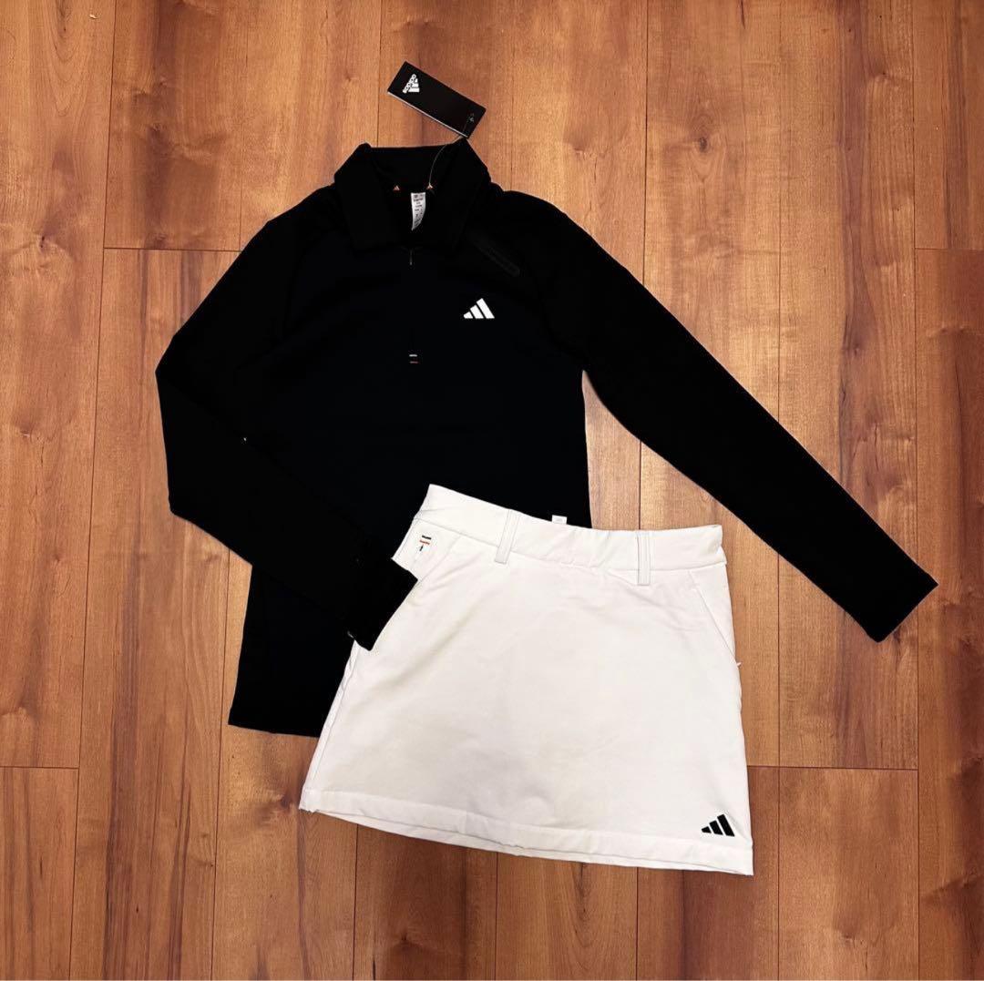 裏起毛　撥水　スカート　長袖ポロシャツ　セットアップ　春秋冬　生地分厚め　S