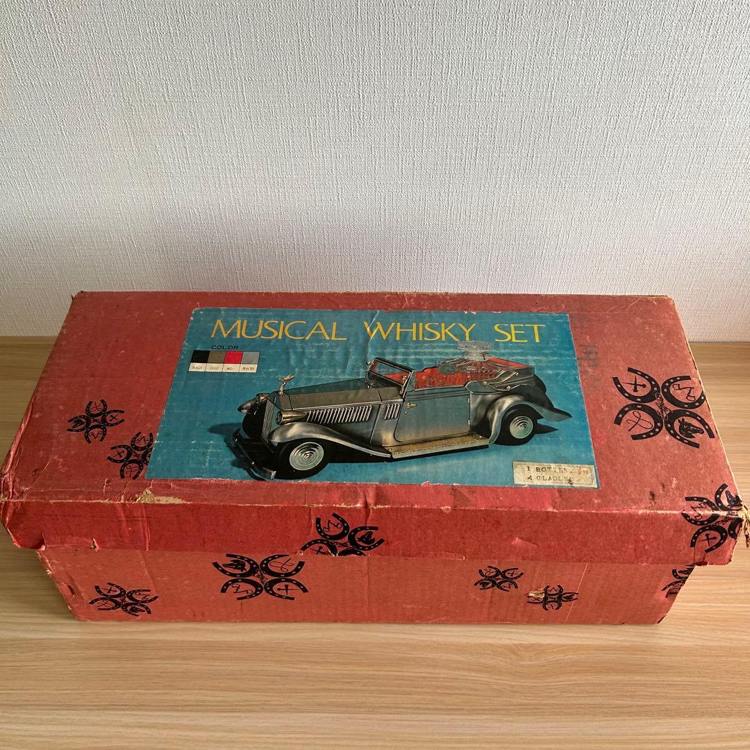 【未使用】ヴィンテージ　ロールスロイス　ウィスキー　デキャンタ　オルゴール　レア