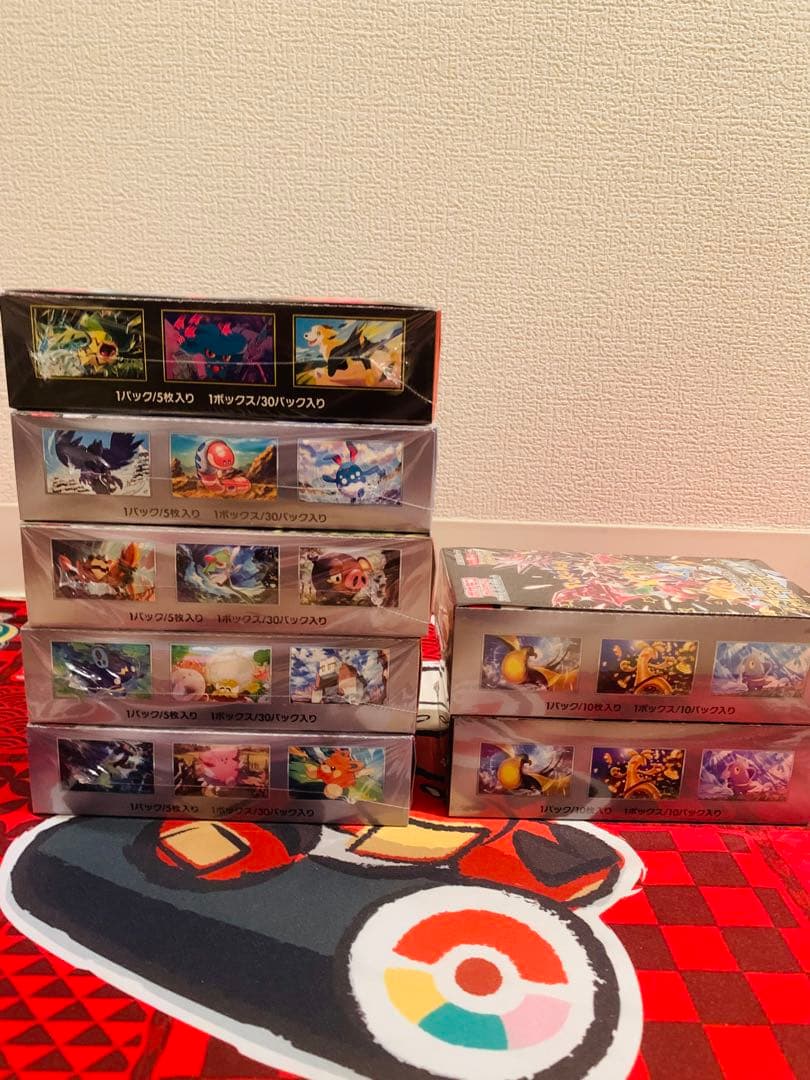 ポケカ シュリンク付き インフェルノX他7BOXまとめ売り