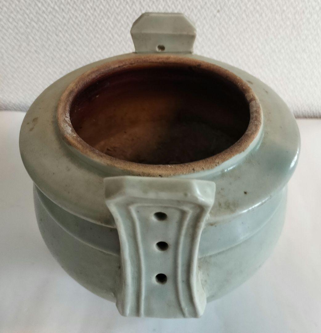 李朝　白磁香炉