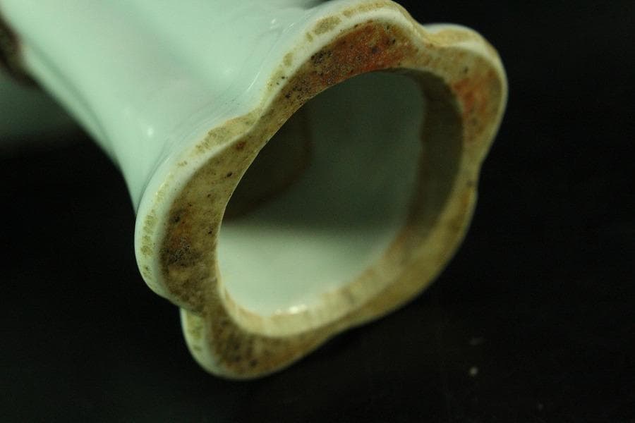 中国美術 貼枝花 高碗(K-A728)