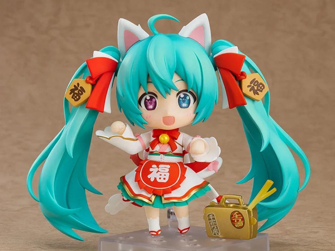 《新品未開封》ねんどろいど 初音ミク　招きミク　白黒セット