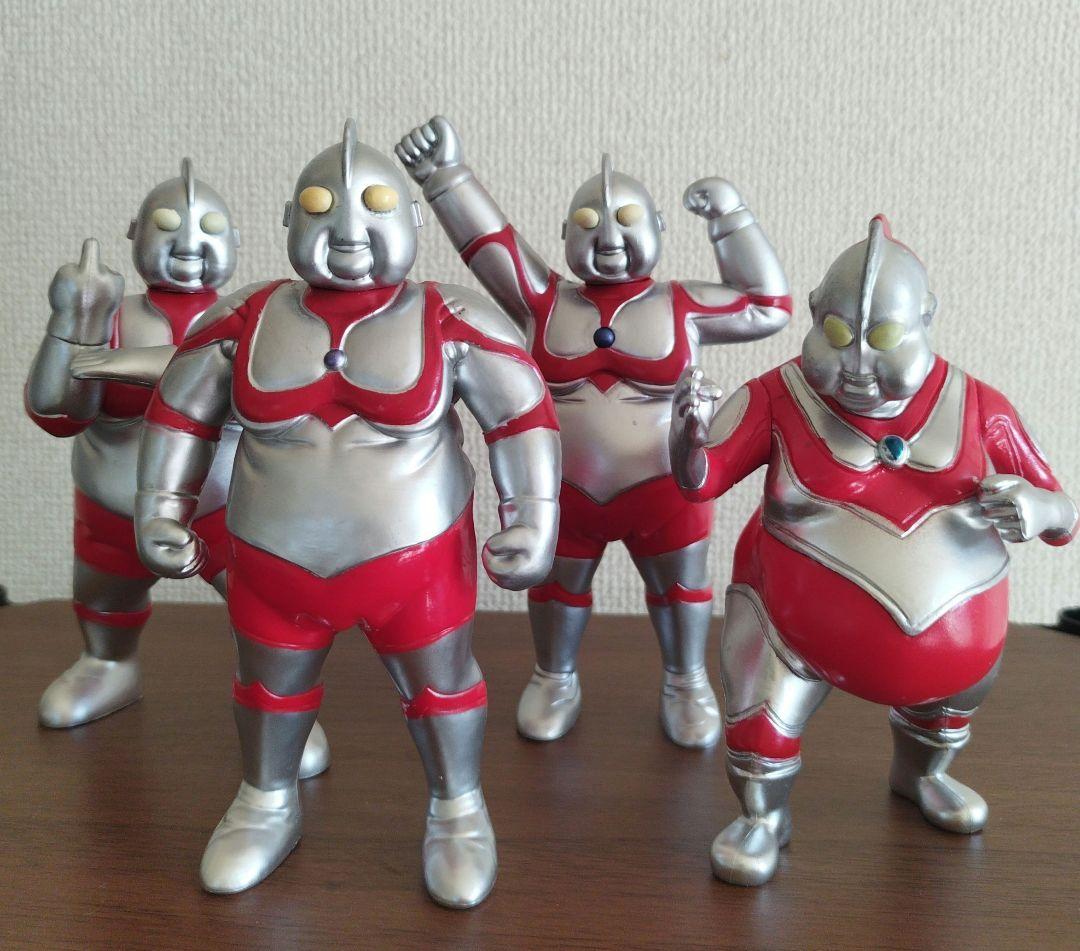 o*i様 4体セット/ぽっちゃり/デブトラマン/特撮/ソフビ