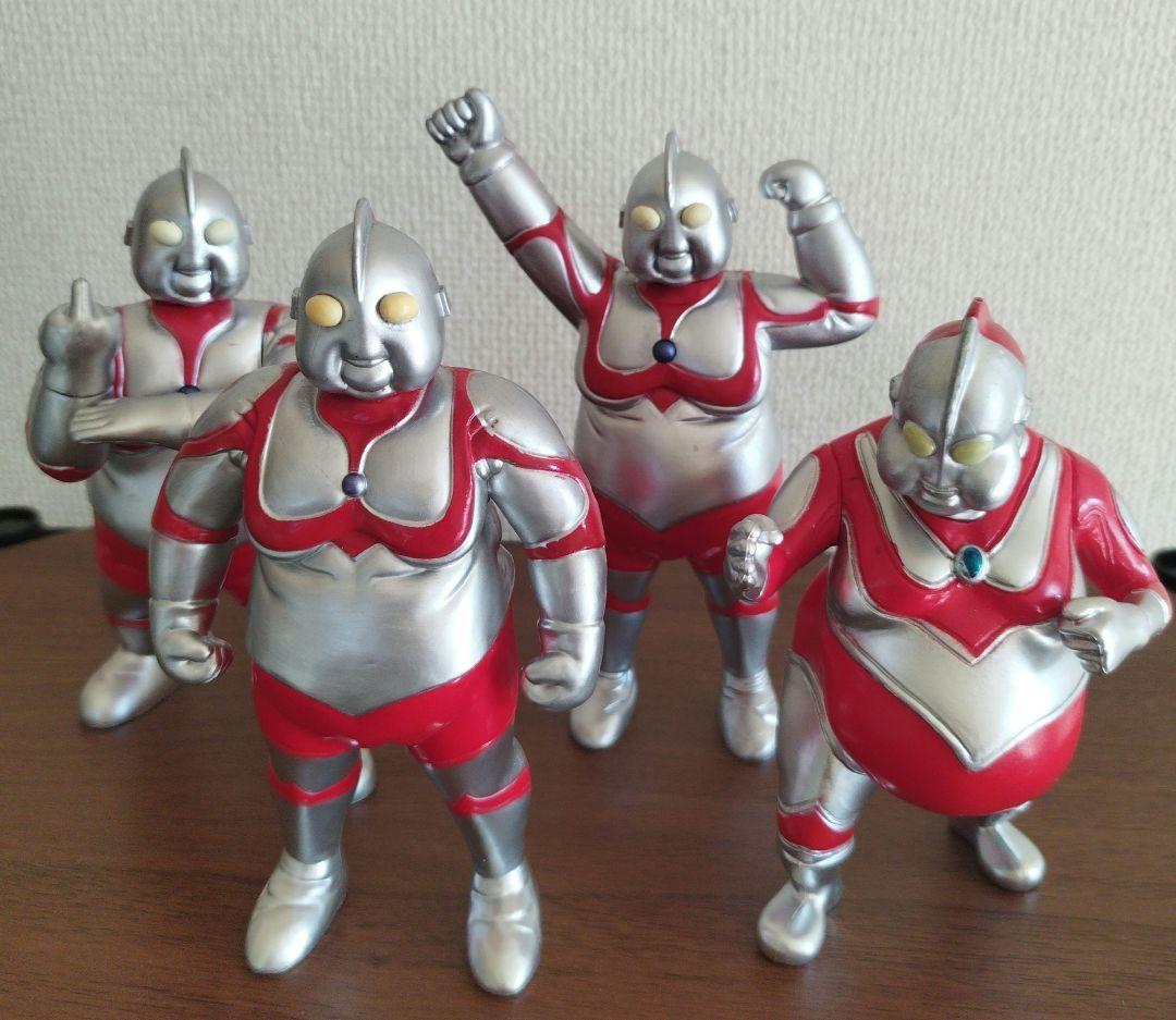 o*i様 4体セット/ぽっちゃり/デブトラマン/特撮/ソフビ