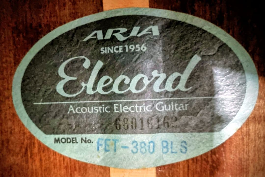 アリア ARIA FET-380 BL3 アコースティックギター ケース付