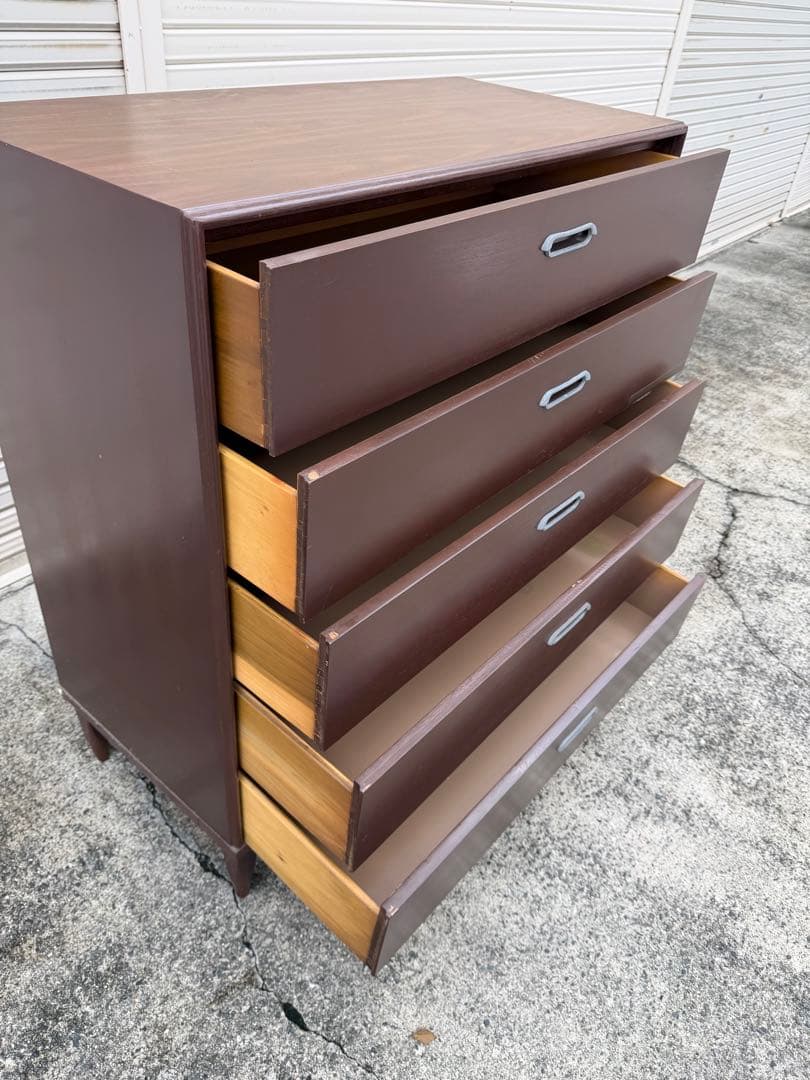 ドレクセル ヘリテイジ 脚付き5段チェスト DREXEL USヴィンテージ